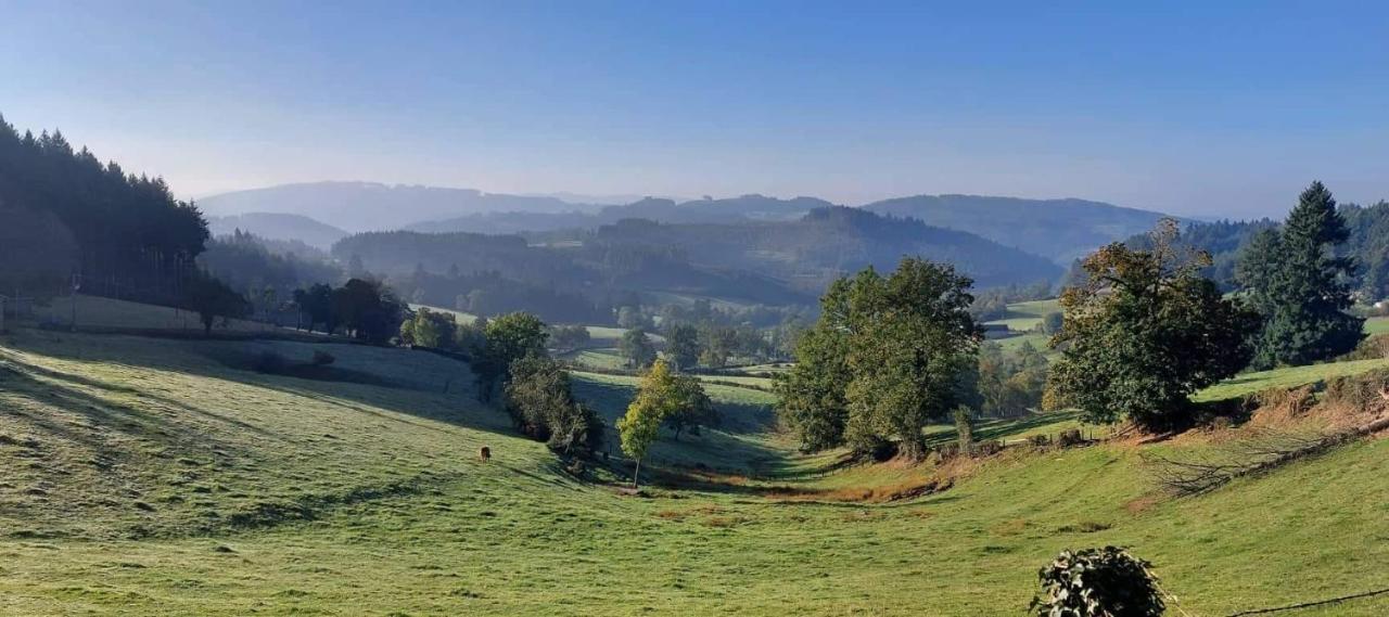La Mazille , cossy vakantiestudio met zwembad in zuid-Bourgogne Anglure-sous-Dun Buitenkant foto