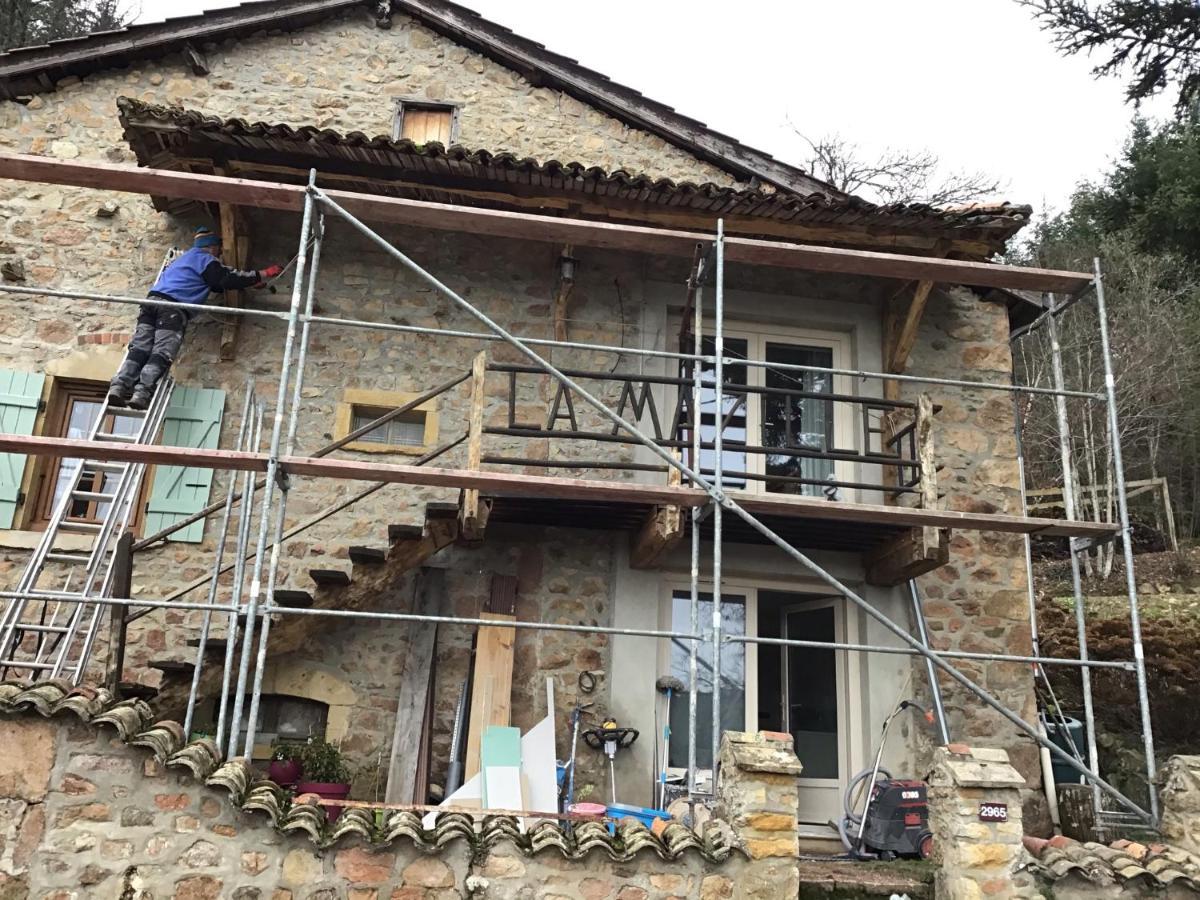 La Mazille , cossy vakantiestudio met zwembad in zuid-Bourgogne Anglure-sous-Dun Buitenkant foto