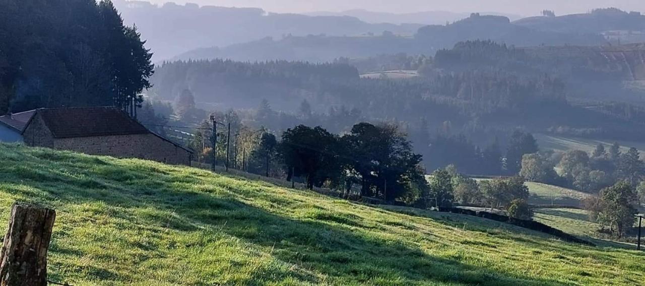 La Mazille , cossy vakantiestudio met zwembad in zuid-Bourgogne Anglure-sous-Dun Buitenkant foto