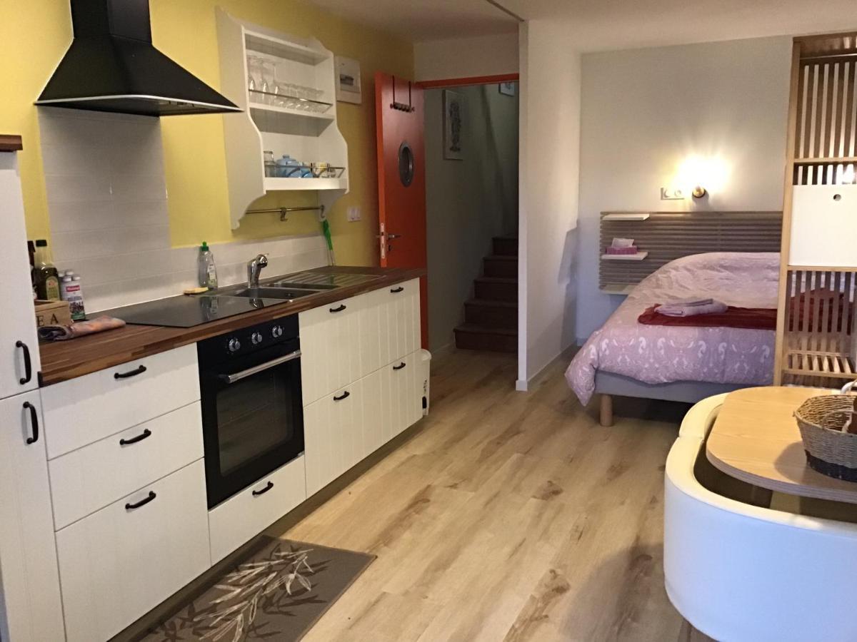La Mazille , cossy vakantiestudio met zwembad in zuid-Bourgogne Anglure-sous-Dun Buitenkant foto